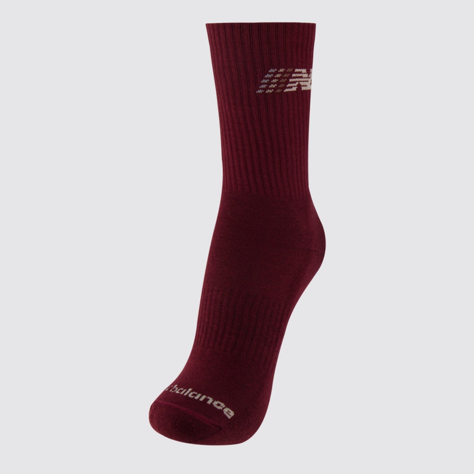 Vista 2 Meia New Balance Cano Alto Graphic Feminino Vinho vermelho New Balance vermelho