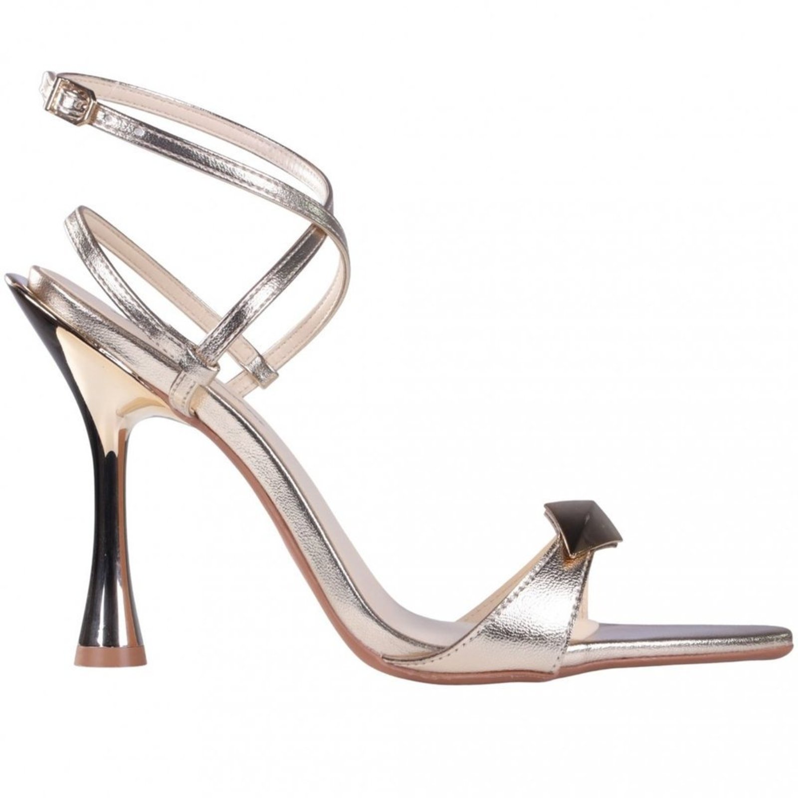 Sandália Feminina Isadora Bico Folha Zariff 5387.12226 Zariff Dourado