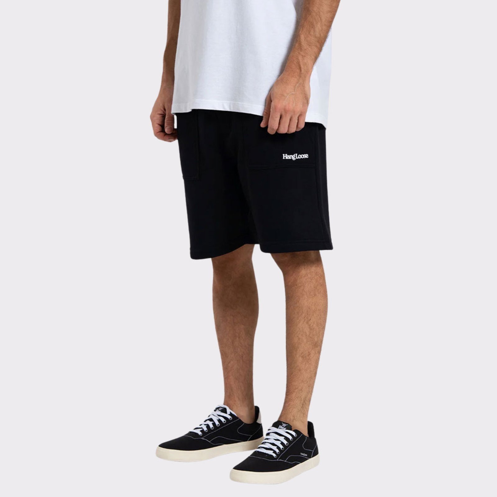 Bermuda Hang Loose Typo Preta