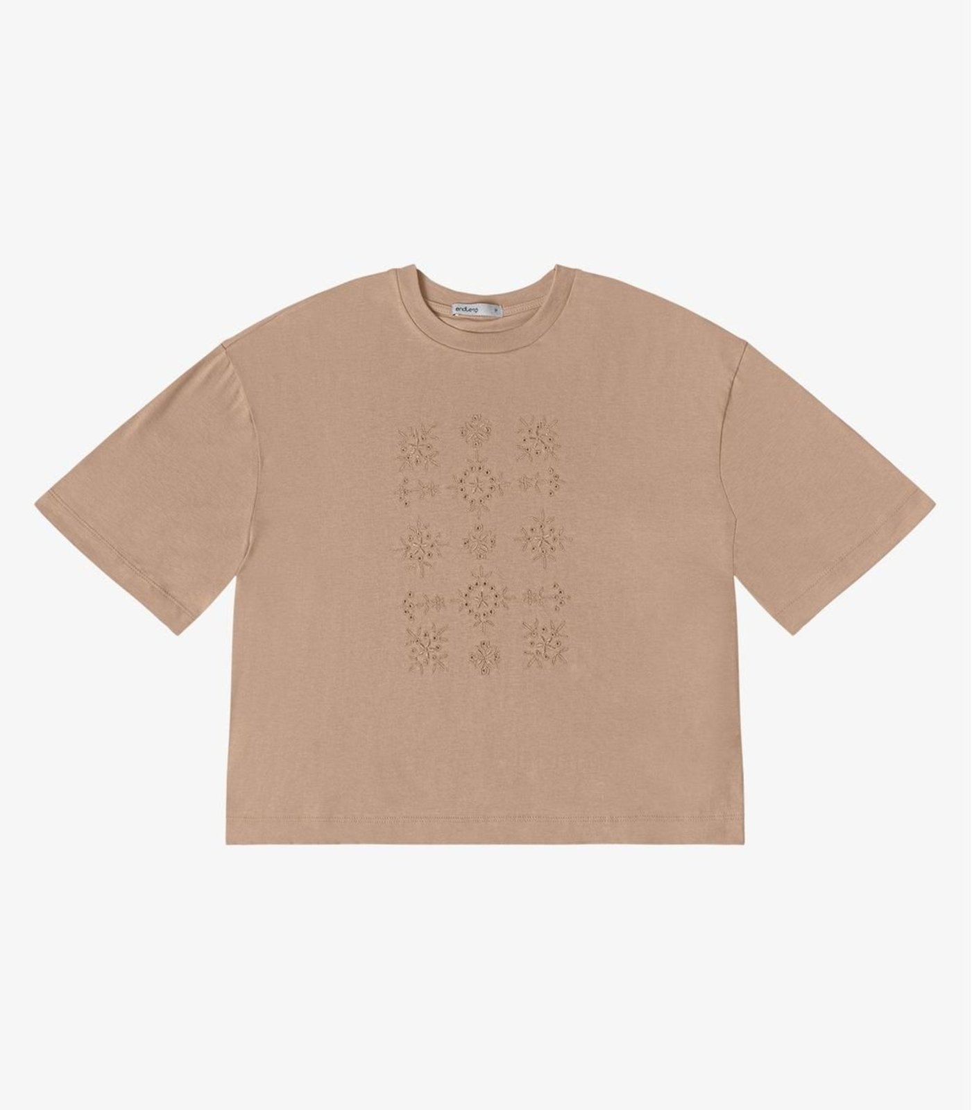 T- Shirt Feminina Meia Malha Endless Marrom