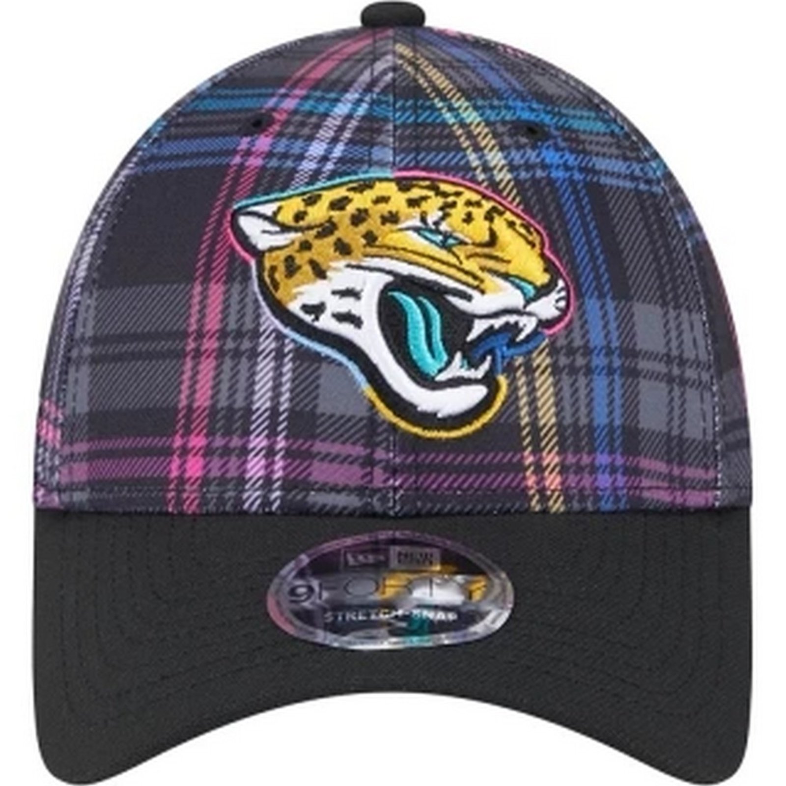 Vista 3 Boné New Era 9FORTY Stretch Snap Jacksonville Jaguars NFL Crucial Catch 2024 multicolorido new era multicolorido