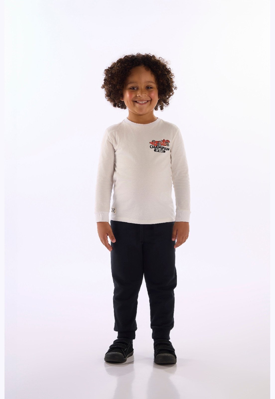 Infantil - Conjunto Winner Camiseta Calça Up Baby Branco