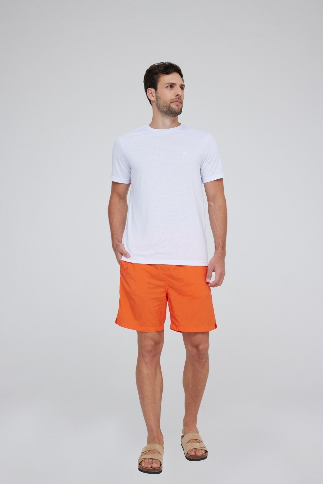 Camiseta Traymon Slim Gola Redonda Branco