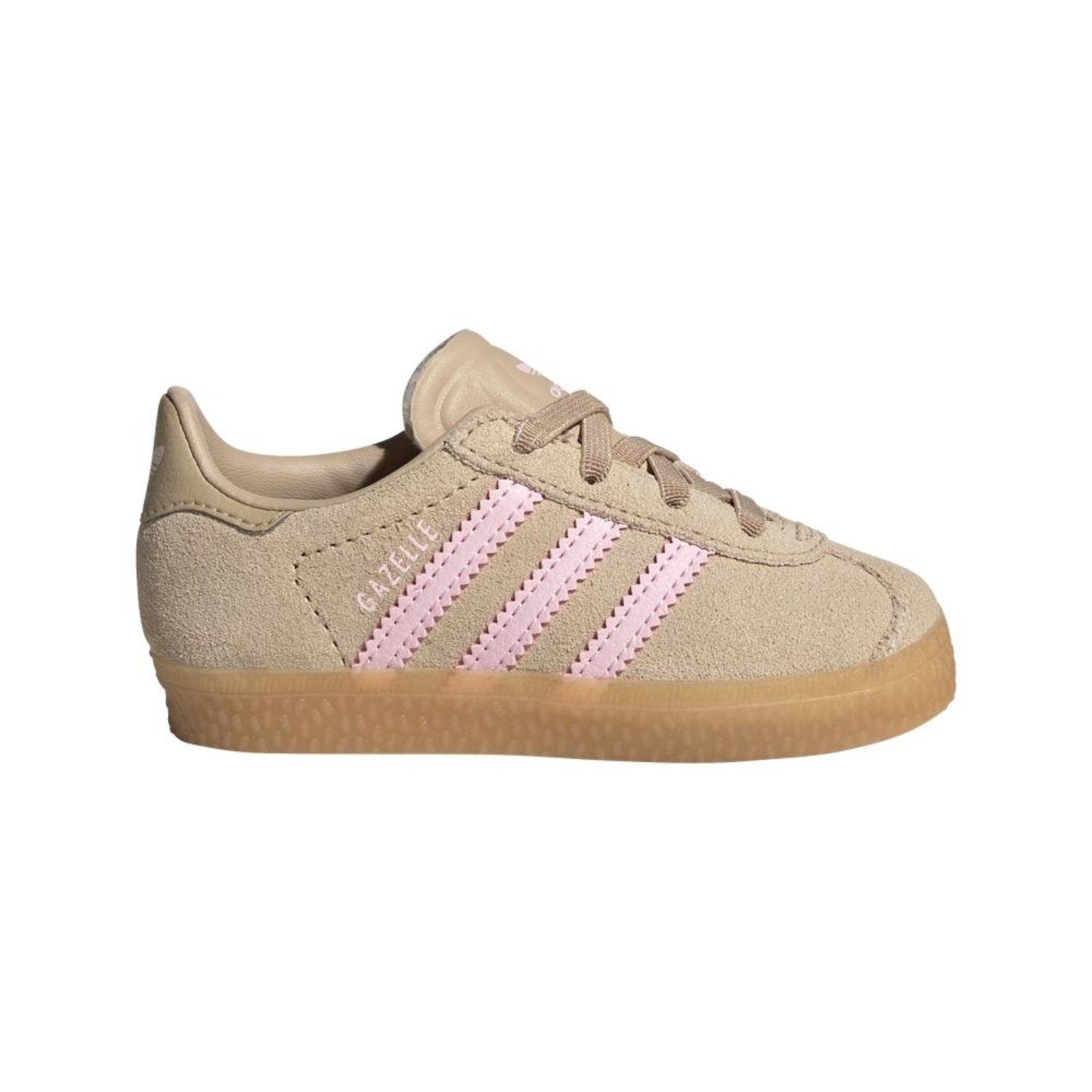 Infantil - Tênis Gazelle Comfort Closure Cadarço Elástico adidas Originals Bege