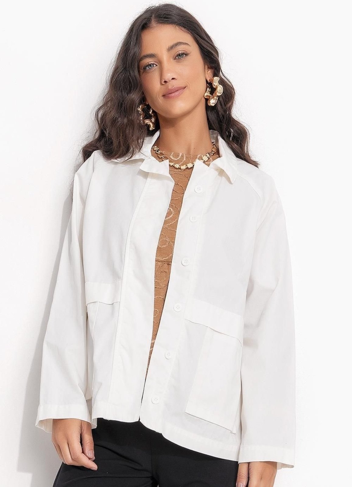 Jaqueta Sarja Off White Quintess