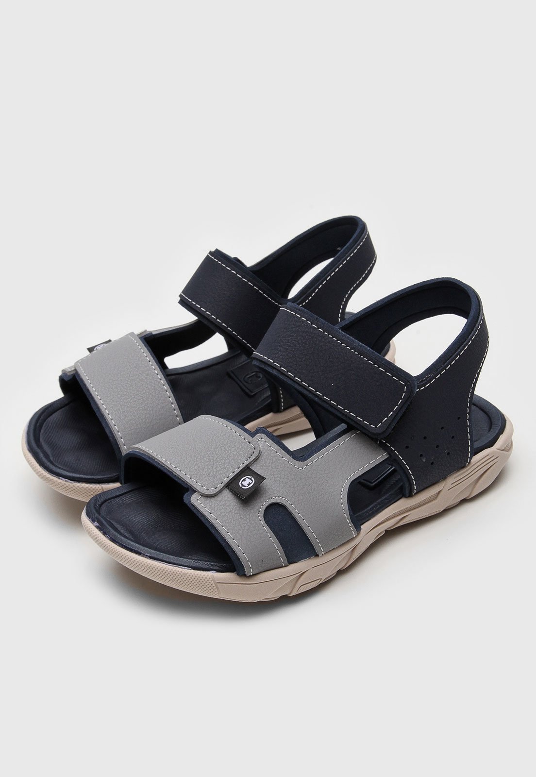 Infantil - Sandália Molekinho Bicolor Azul-Marinho