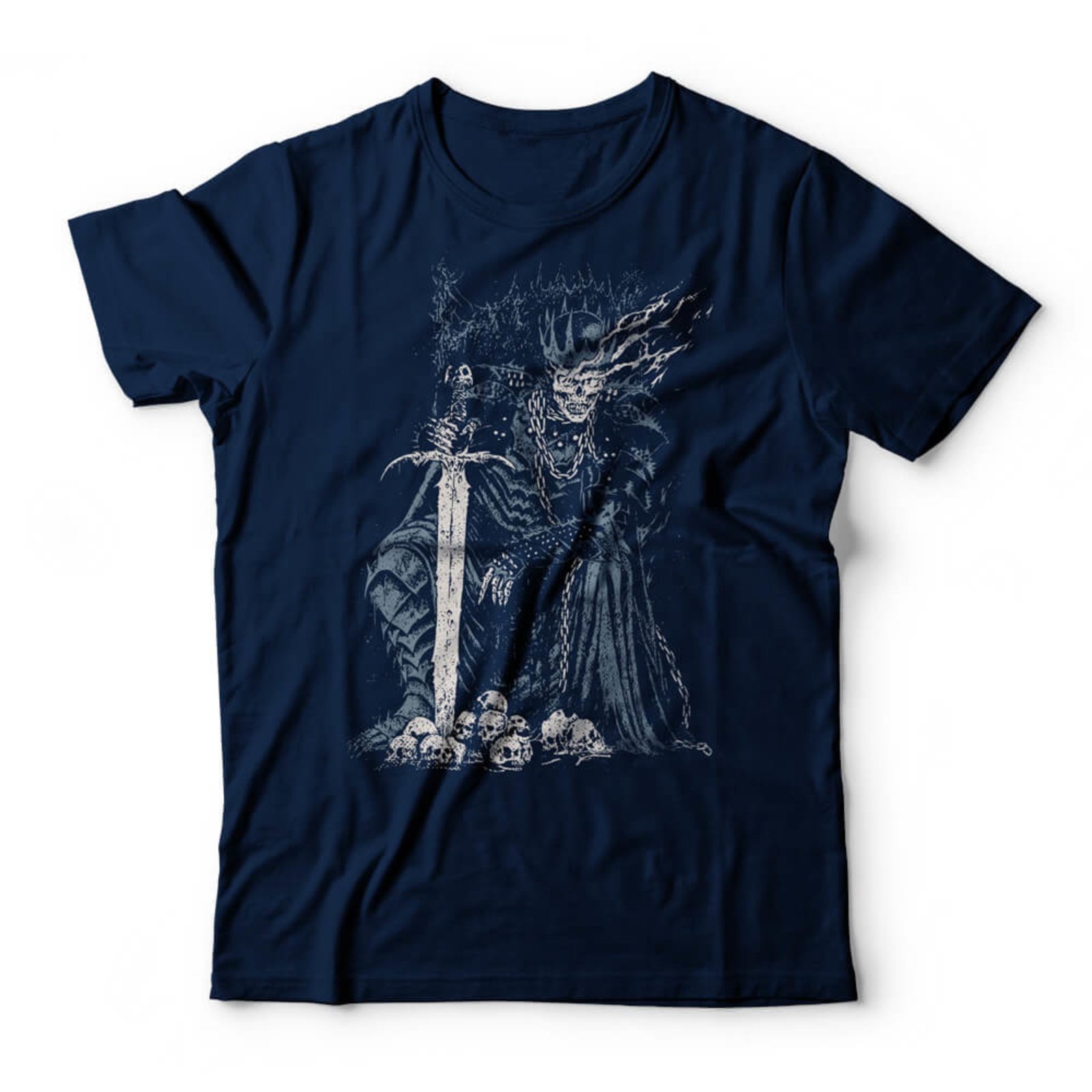 Camiseta Skull King – Azul Marinho – Casual – Studio Geek