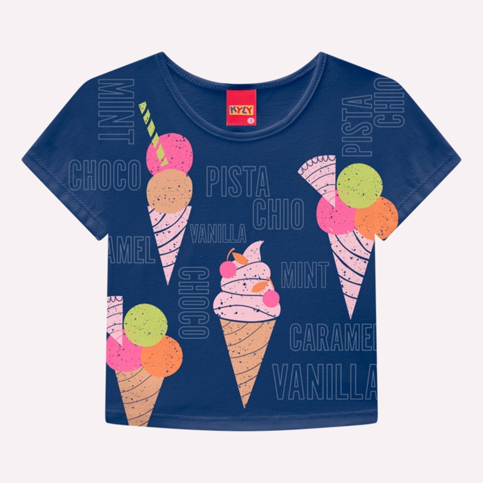 Infantil – Blusa Menina Sorvete Kyly
