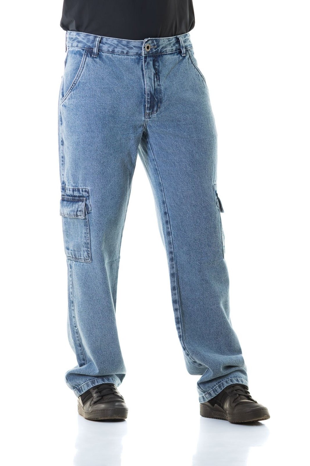 Calça Jeans Masculina Arauto Cargo Reta