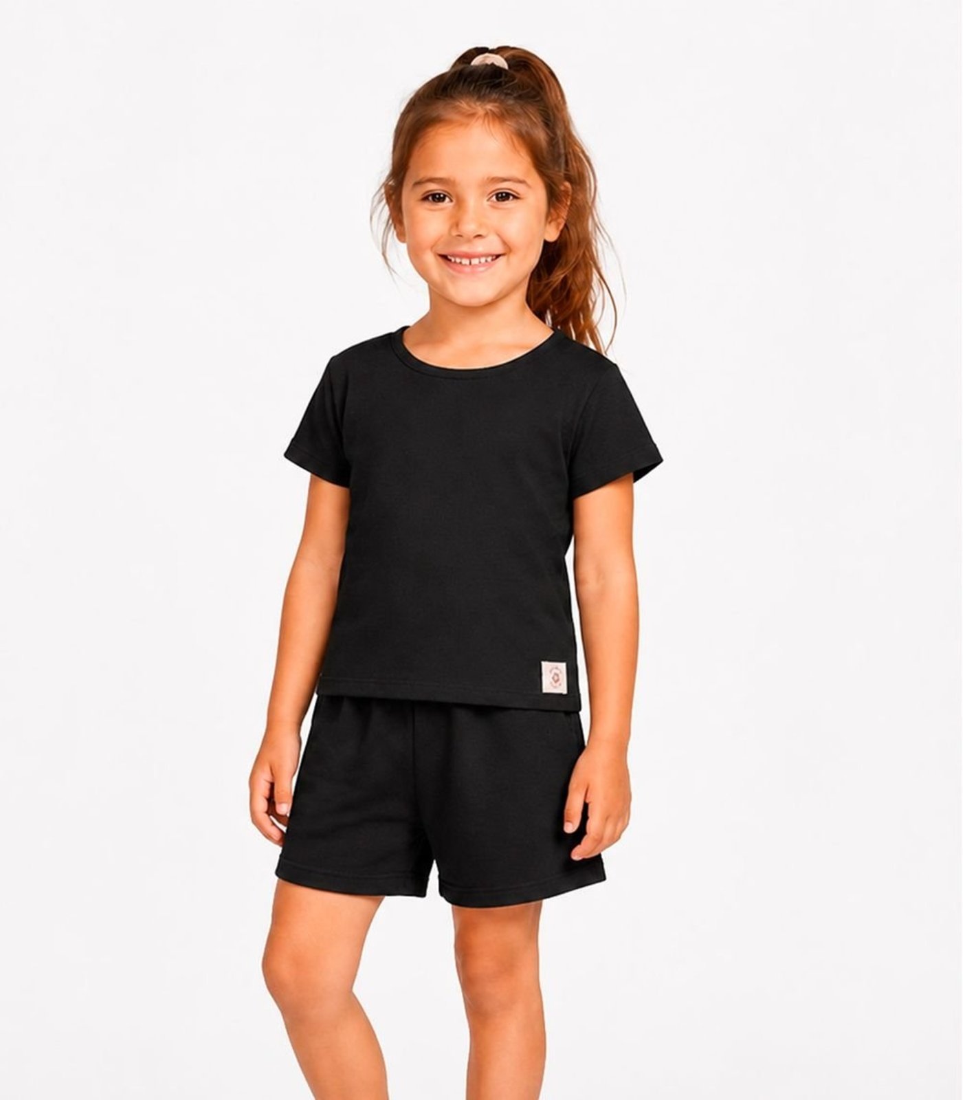 Infantil - Conjunto Blusa Com Shorts Select Preto