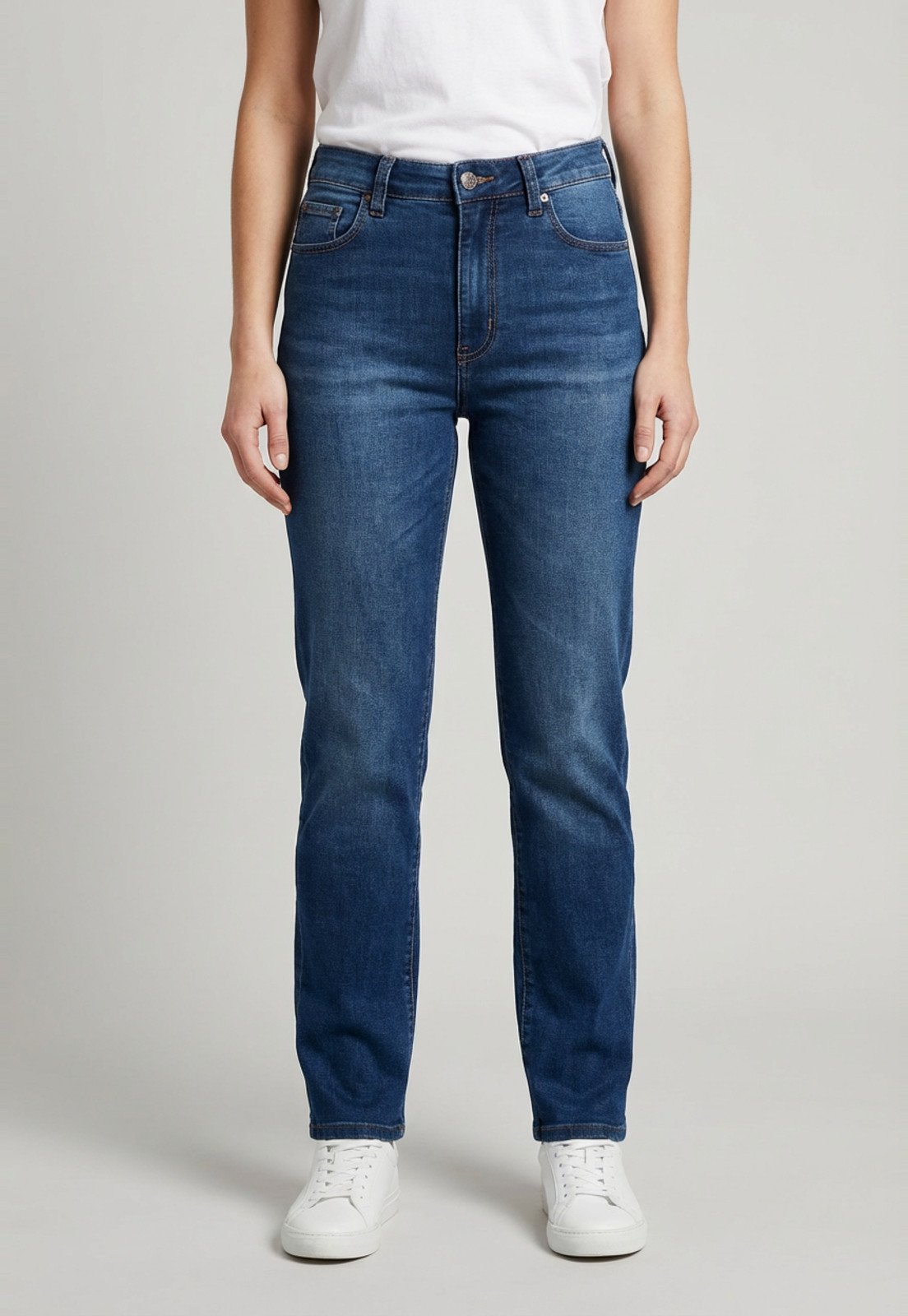 Vista 2 Calça Jeans Feminina Colcci Cintura Alta azul Colcci azul