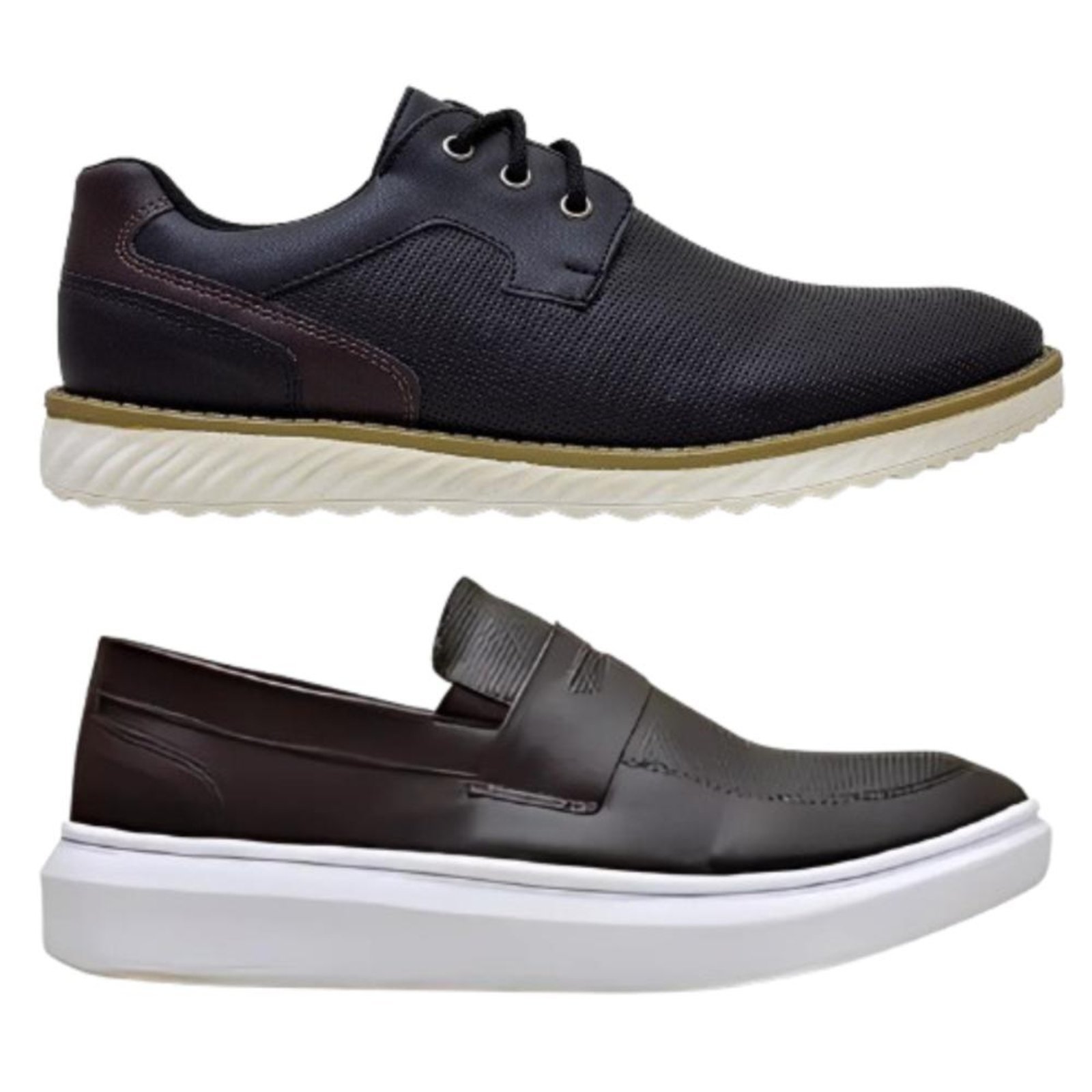 Kit Sapato Masculino Oxford + Mocassim Casual Confortável