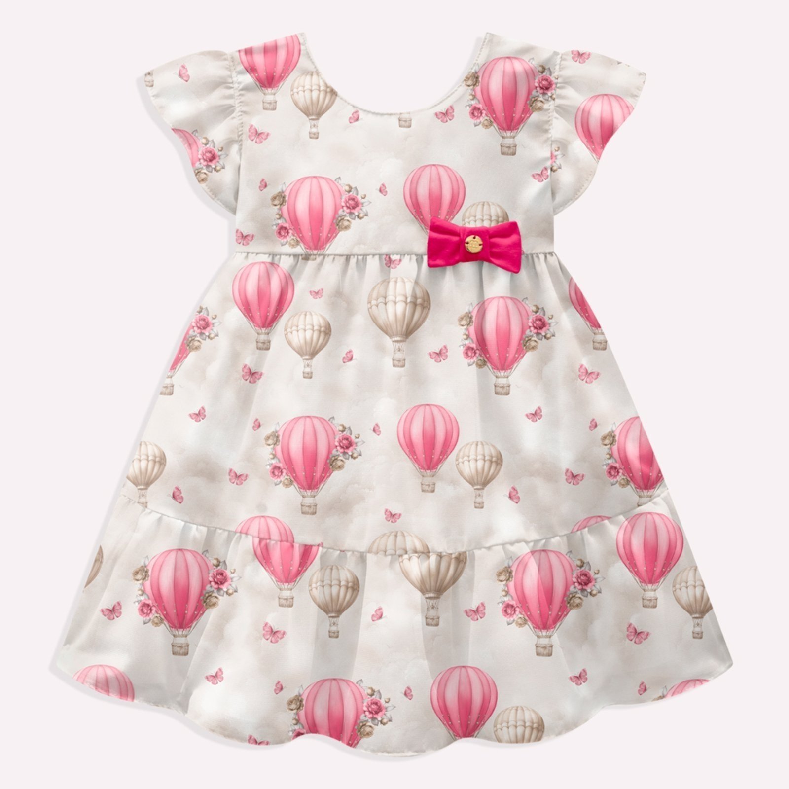Infantil - Vestido Menina Balões Milon