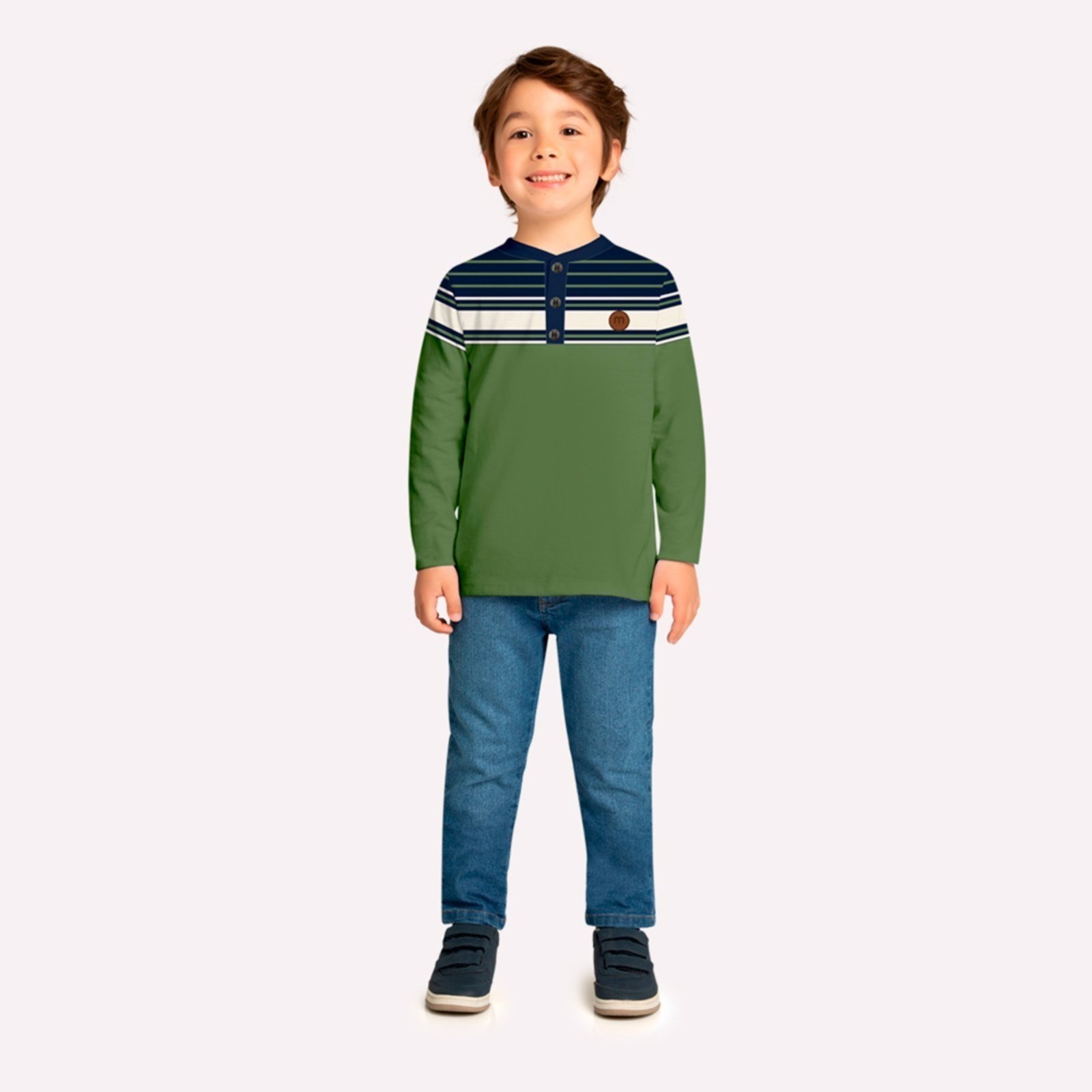 Infantil - Camiseta Menino Listras Milon