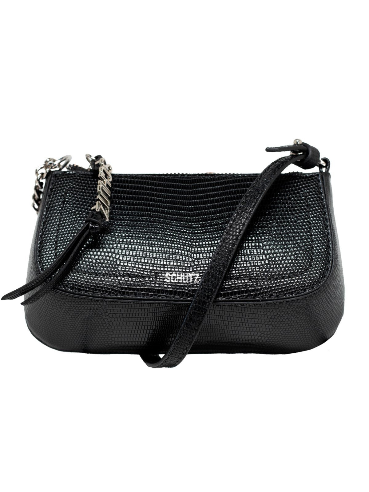 Bolsa Feminina Pequena Schutz Shoulder Tina Tiracolo Preto Black