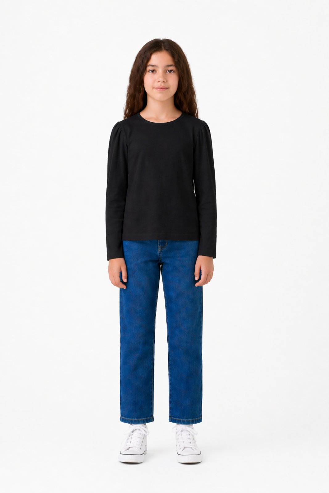 Infantil - Blusa D Bell Outlet Fashion Manga Longa Preta