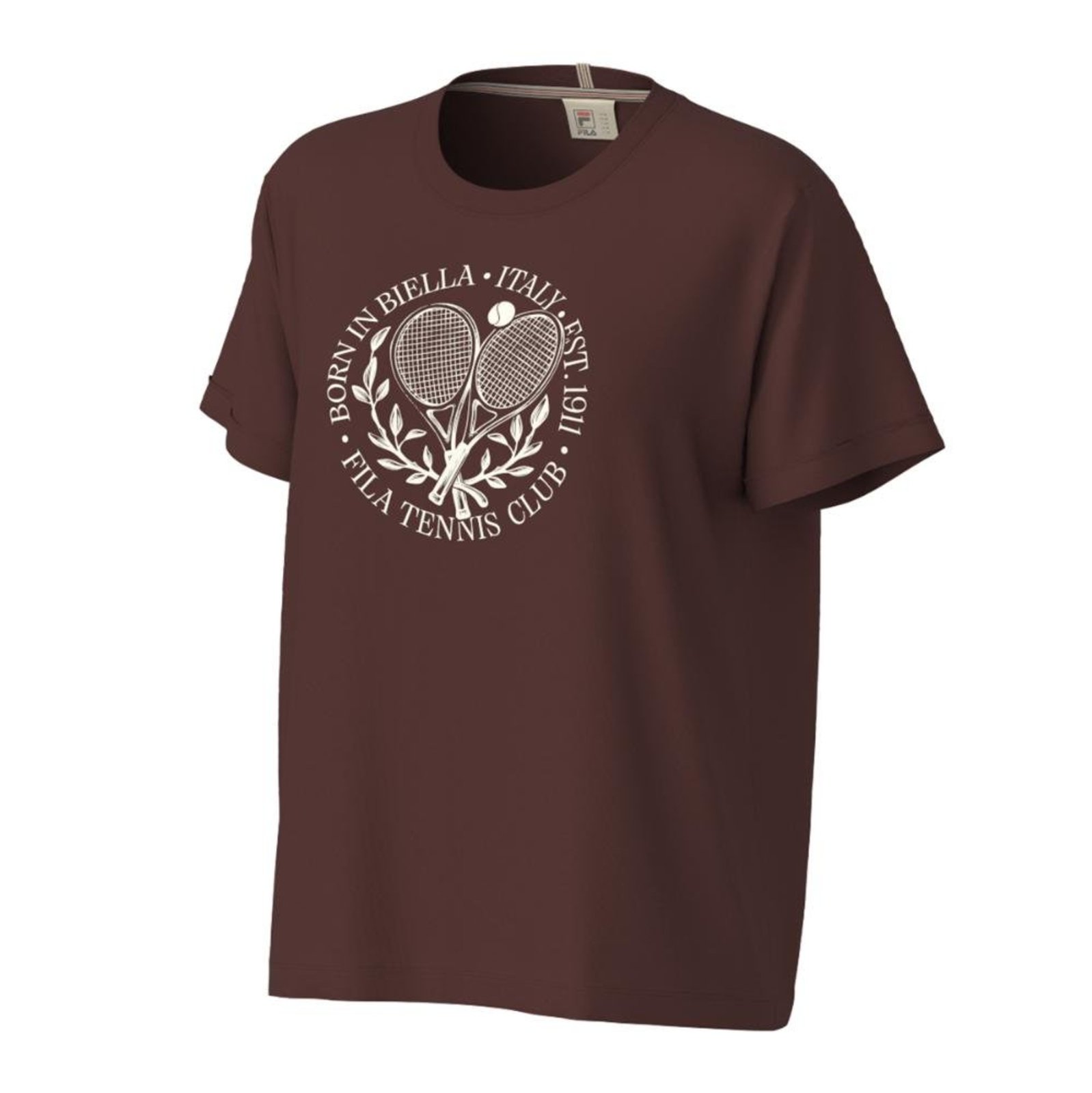 Camiseta Fila Comfort Tennis Club Racket Graphic Feminina Marrom