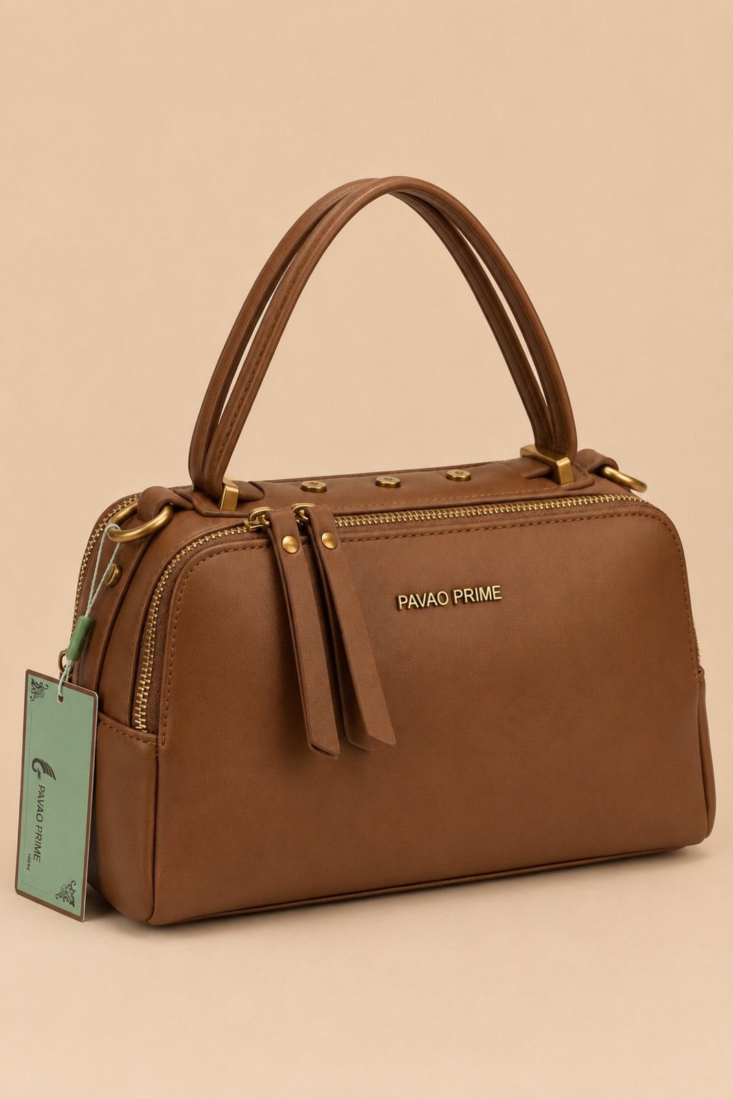 Bolsa Média D Bell Outlet Fashion Estruturada Caramelo