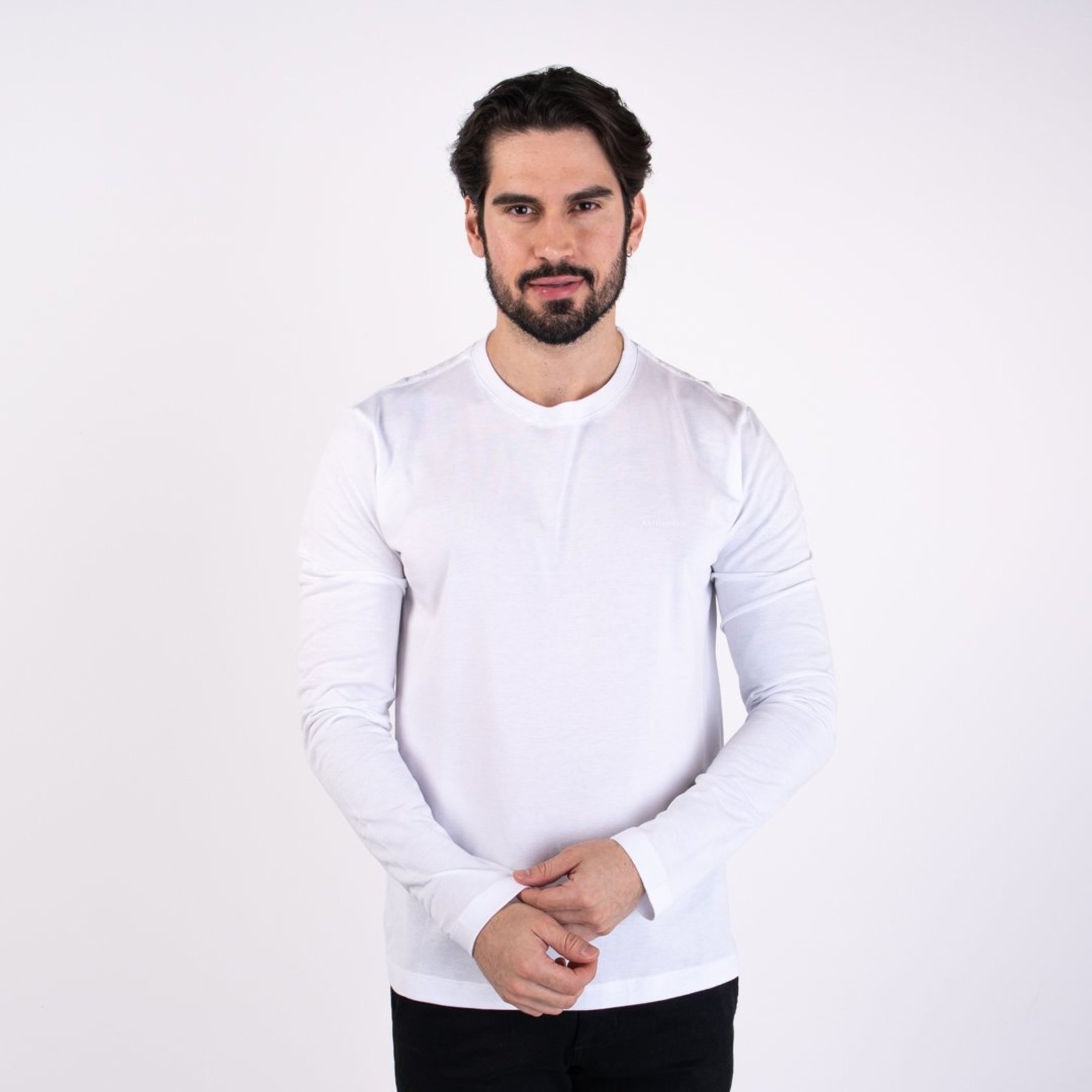 Camiseta Acostamento Manga Longa Telada Branca