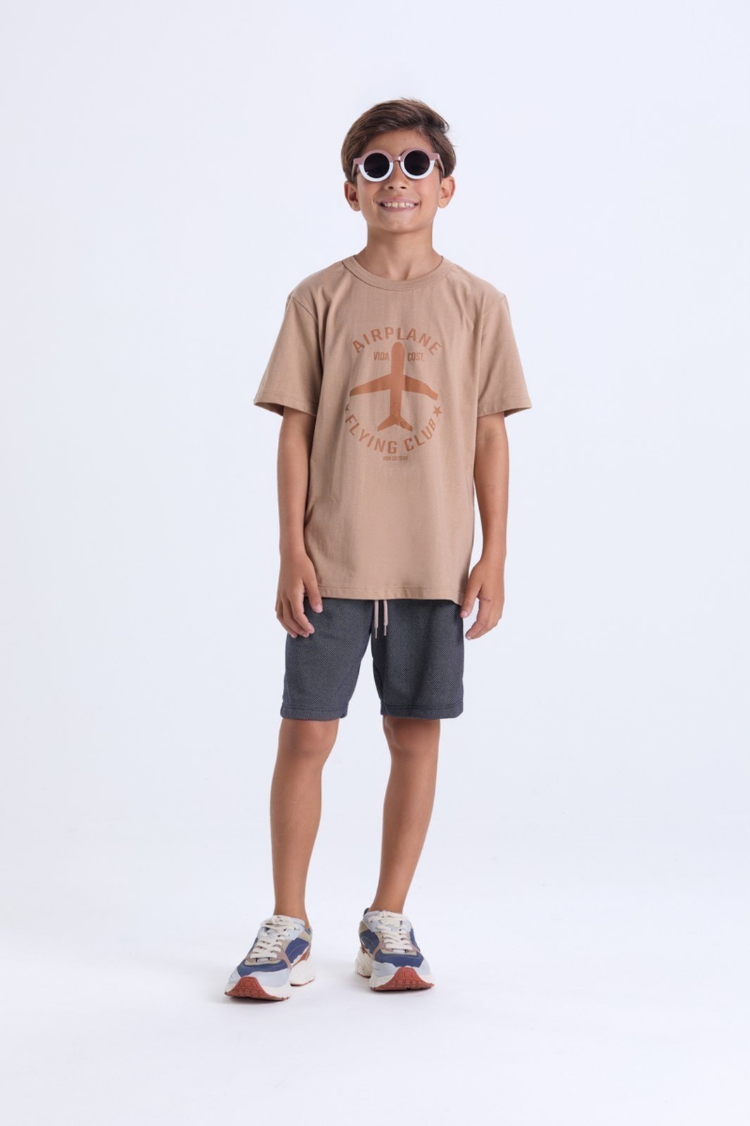 Infantil – Conjunto Masculino de Verão Avião