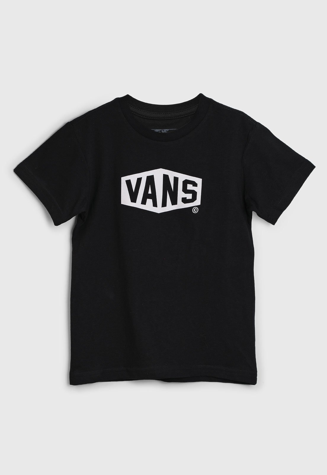 Vista 2 Infantil - Camiseta Vans Estampa Logo Preta preto Vans preto