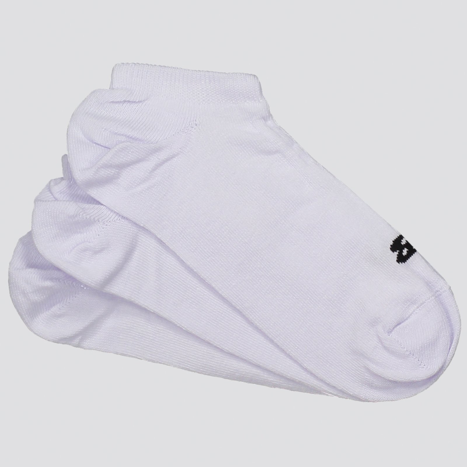 Vista 2 Kit Meia New Balance Cano Invisível 3 Pares Branca branco New Balance branco