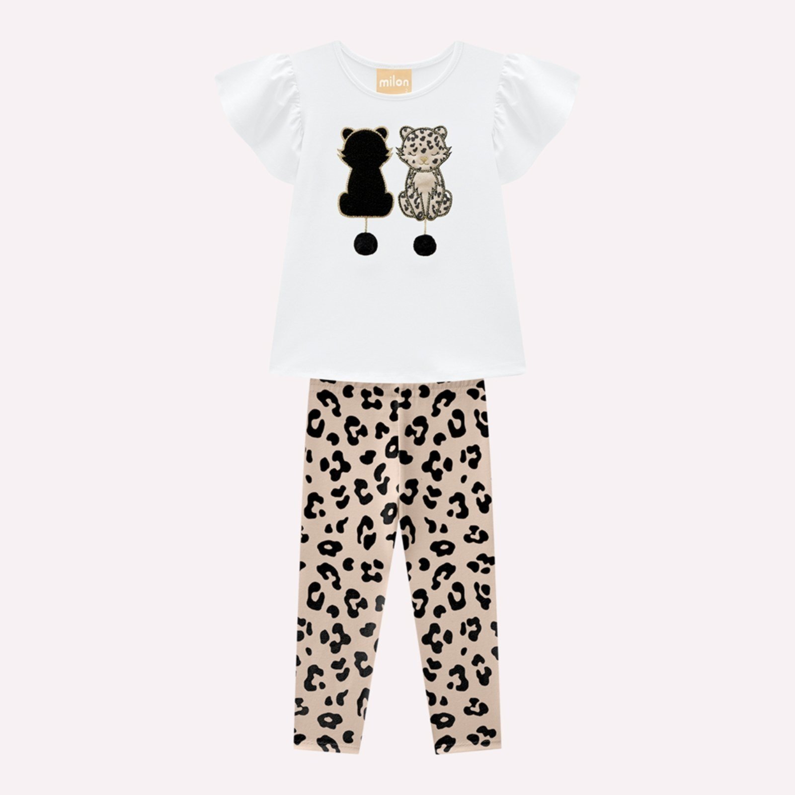 Infantil - Conjunto Menina Bordado Milon