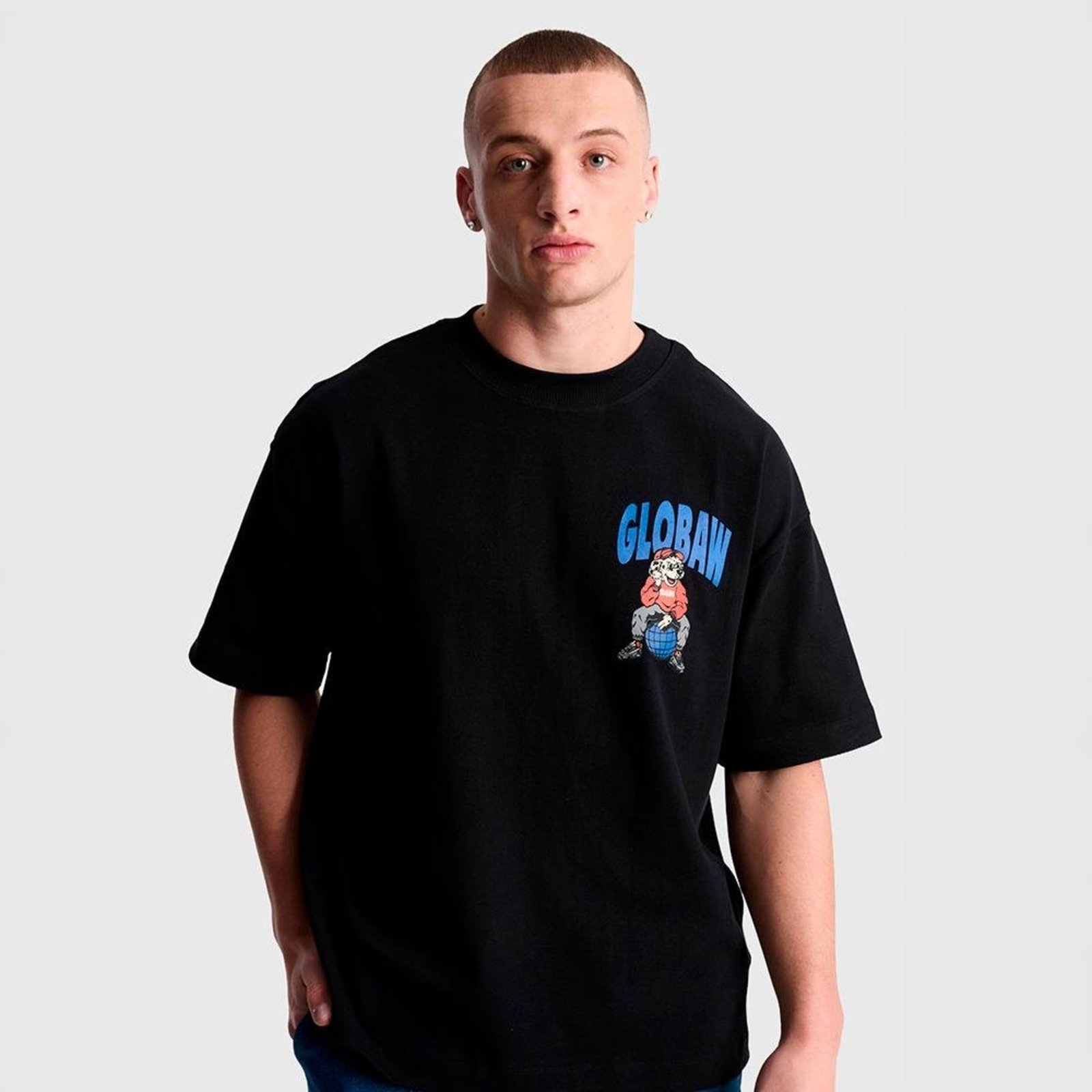 Camiseta Oversized Globaw Dog Preto