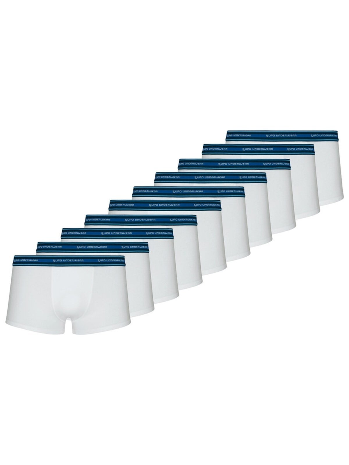 Kit com 10 Cuecas Sunga Lupo 460-019 Branco