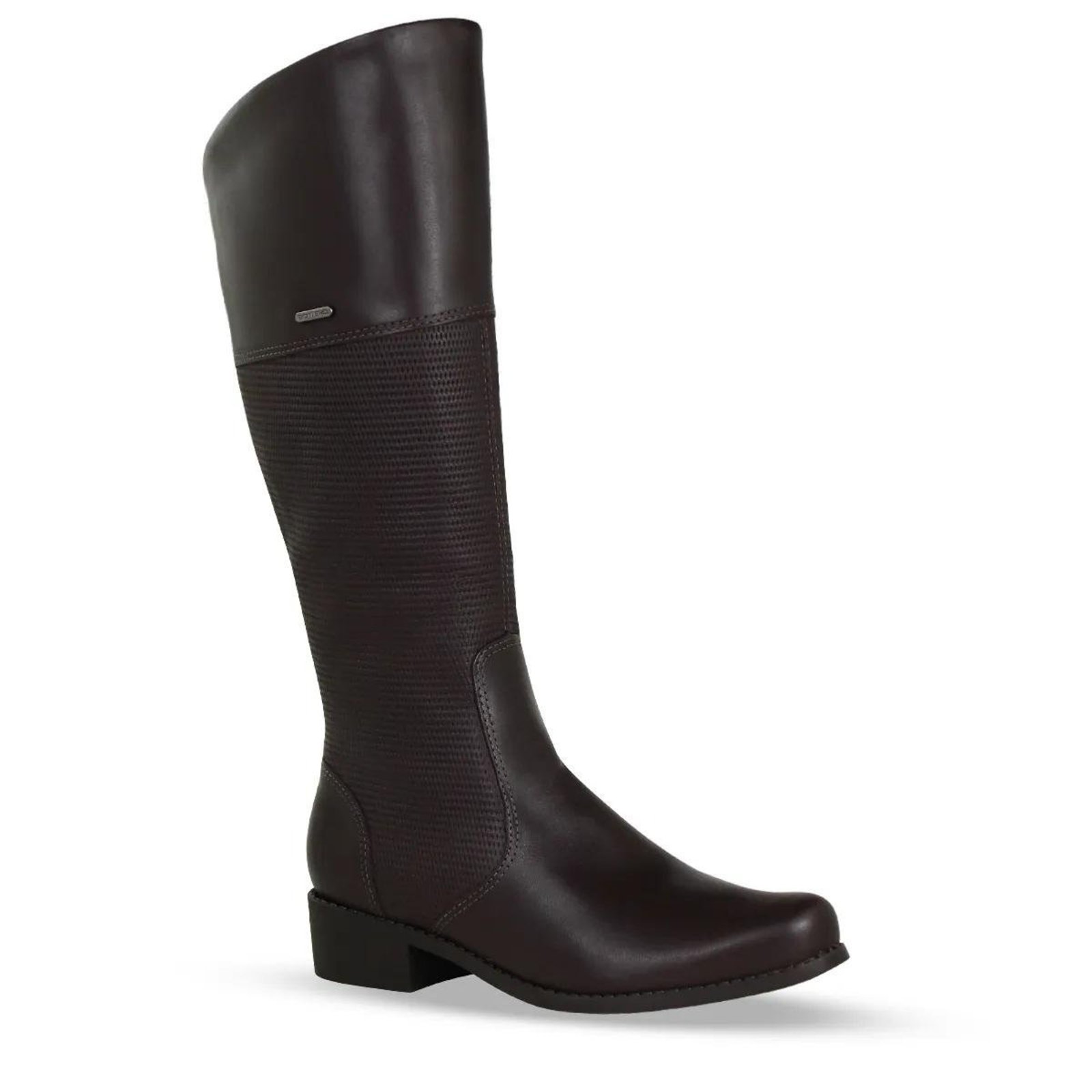 Bota Feminina Cano Alto Couro Bottero Marrom