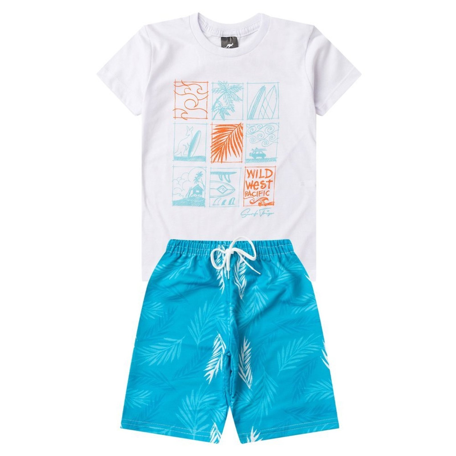 Infantil - Conjunto Menino Verão Wild West Pacific Kangulu