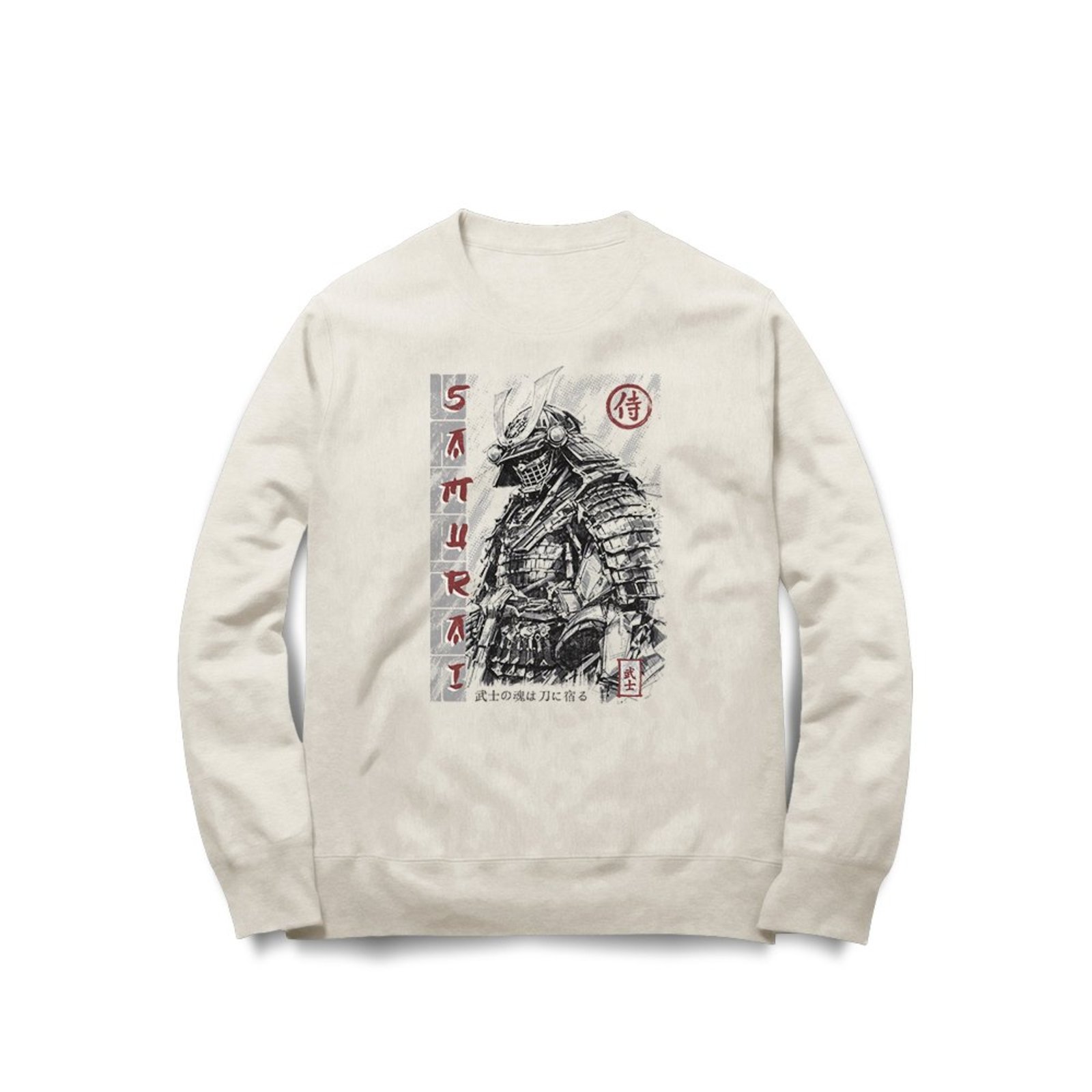 Moletom Samurai - Off White - Casual - Studio Geek
