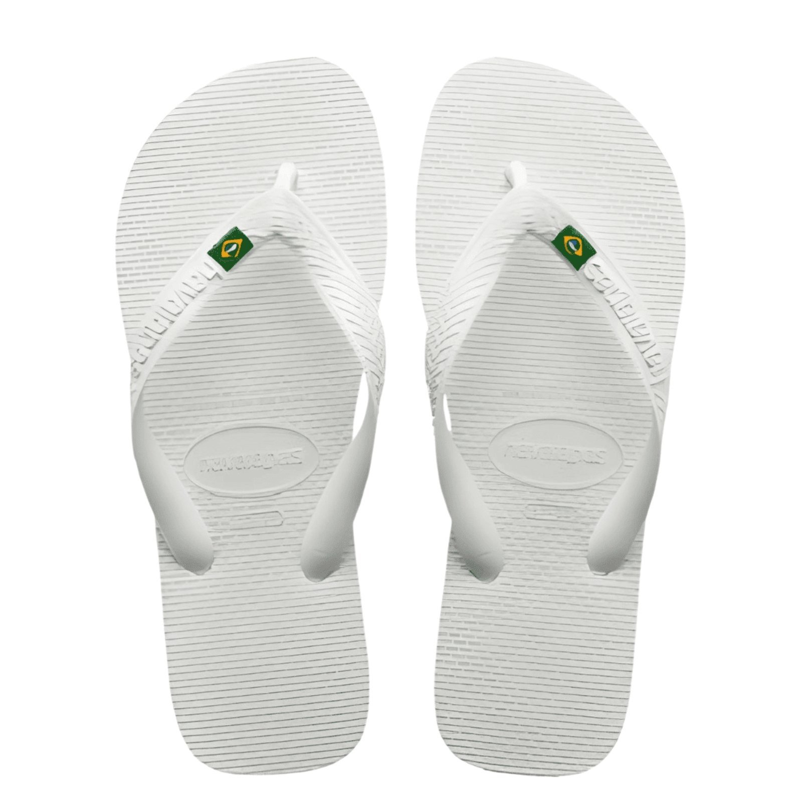 Vista 2 Chinelo Masculina Havaianas Brasil Básico branco Havaianas branco