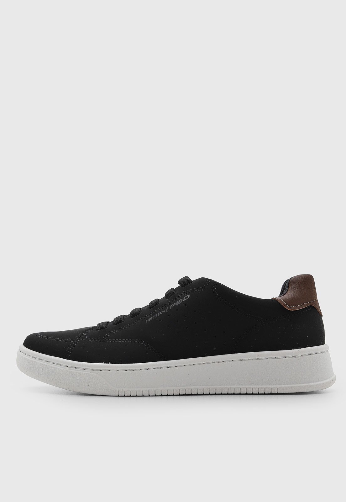 Tênis Masculino Pegada Cano Baixo Preto