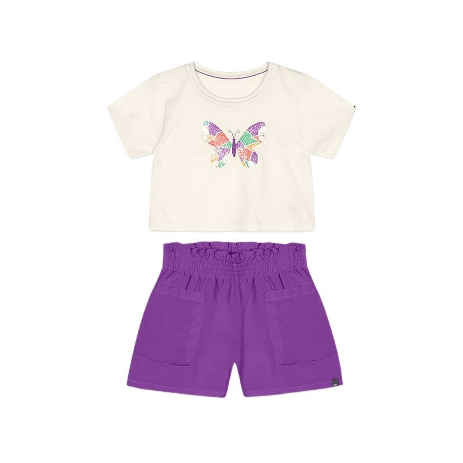 Infantil – Conjunto Curto Borboleta Feminino Marisol