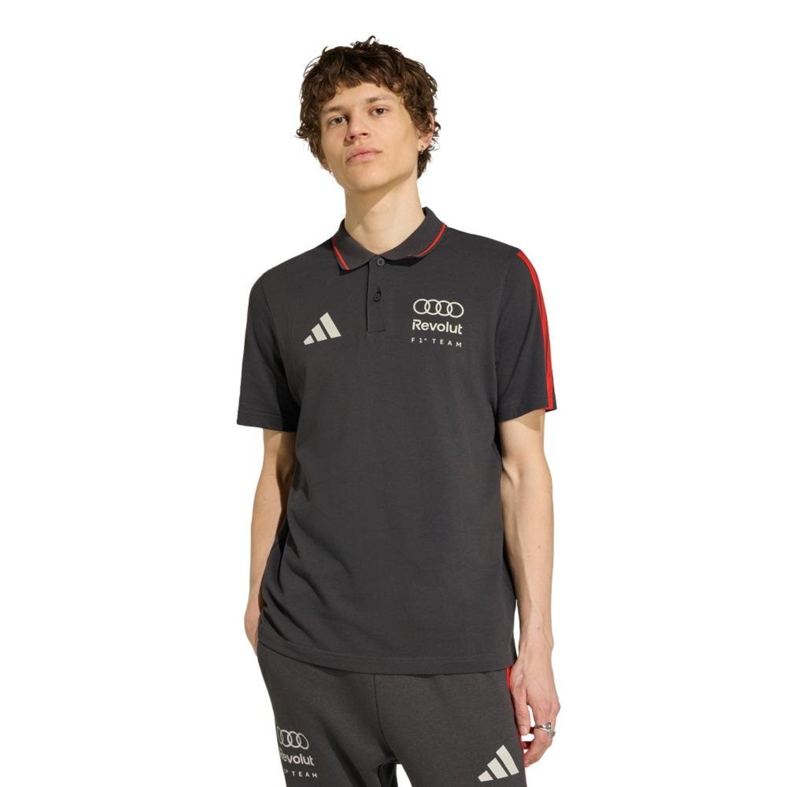 CAMISA POLO AUDI REVOLUT F1 TEAM DNA adidas Performance Preto