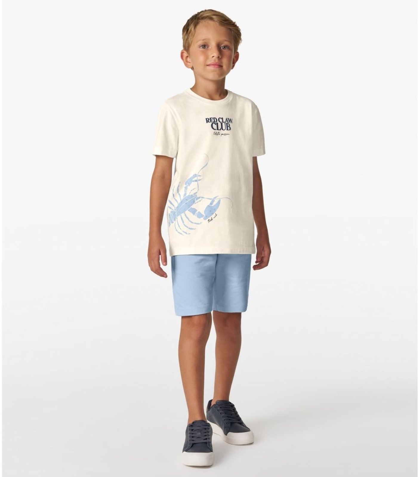 Infantil - Bermuda Com Bolsos E Cadarço Trick Nick Azul