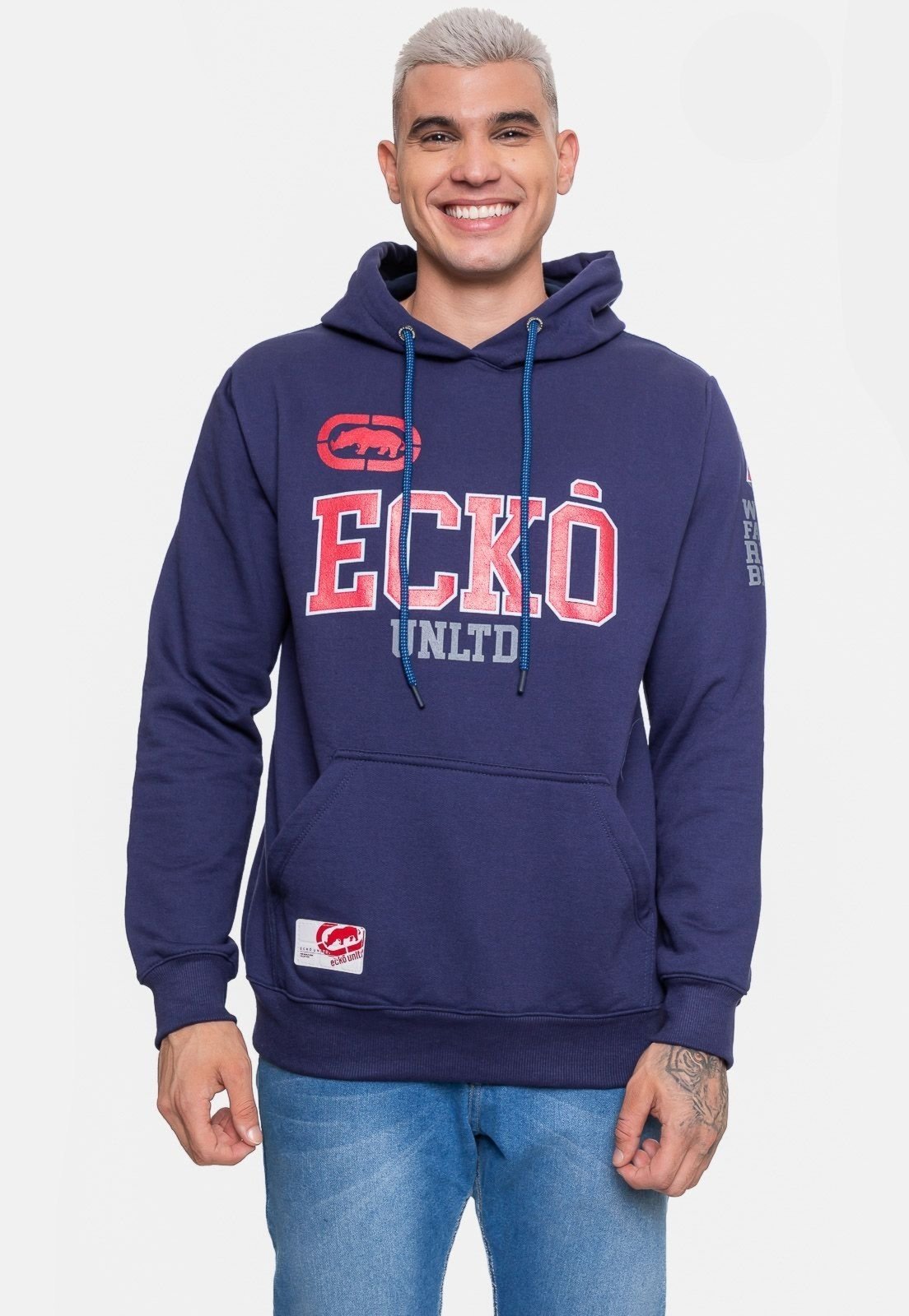 Moletom Ecko Masculino Originals Azul Marinho