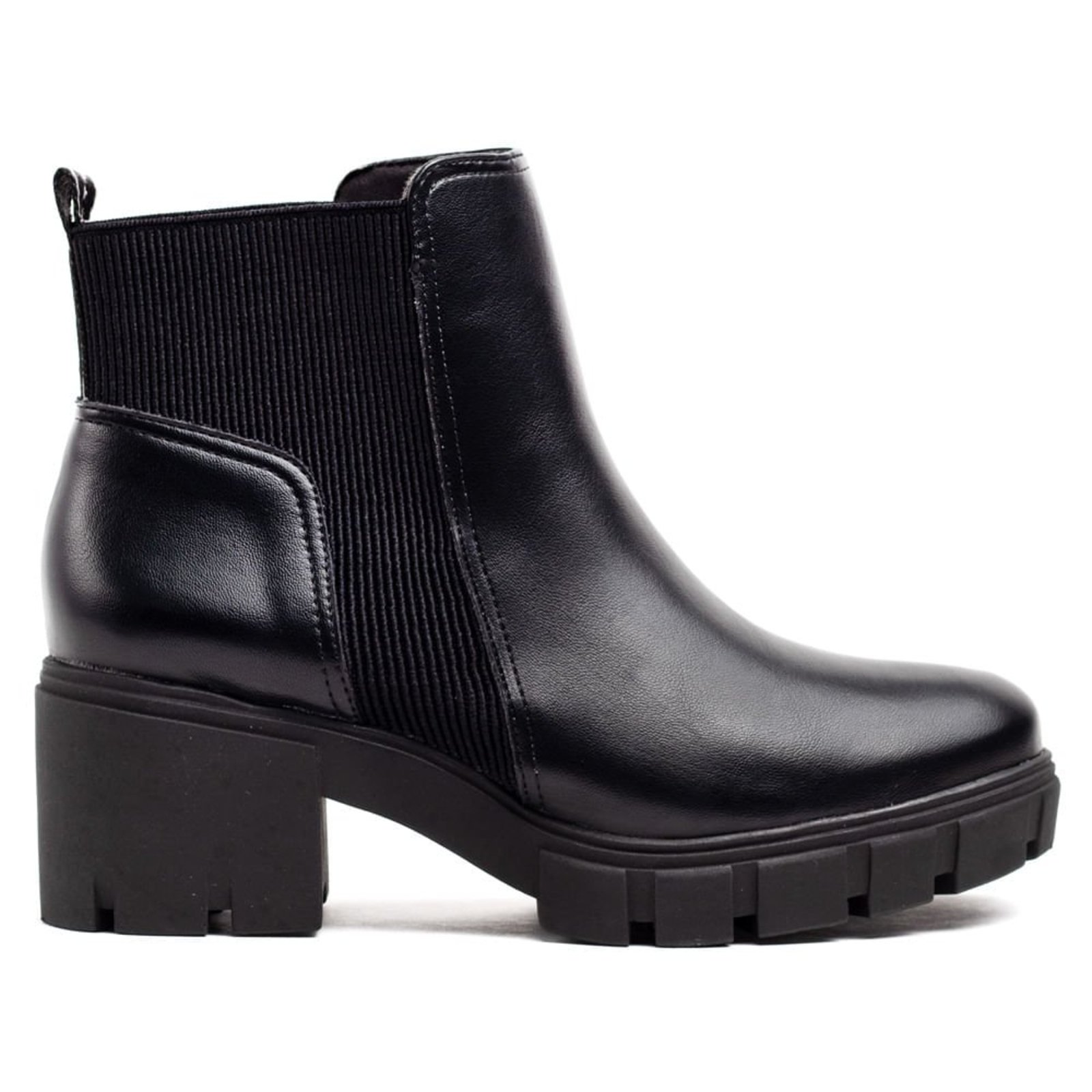 Bota Feminina Via Marte Tratorada Chelsea Preto