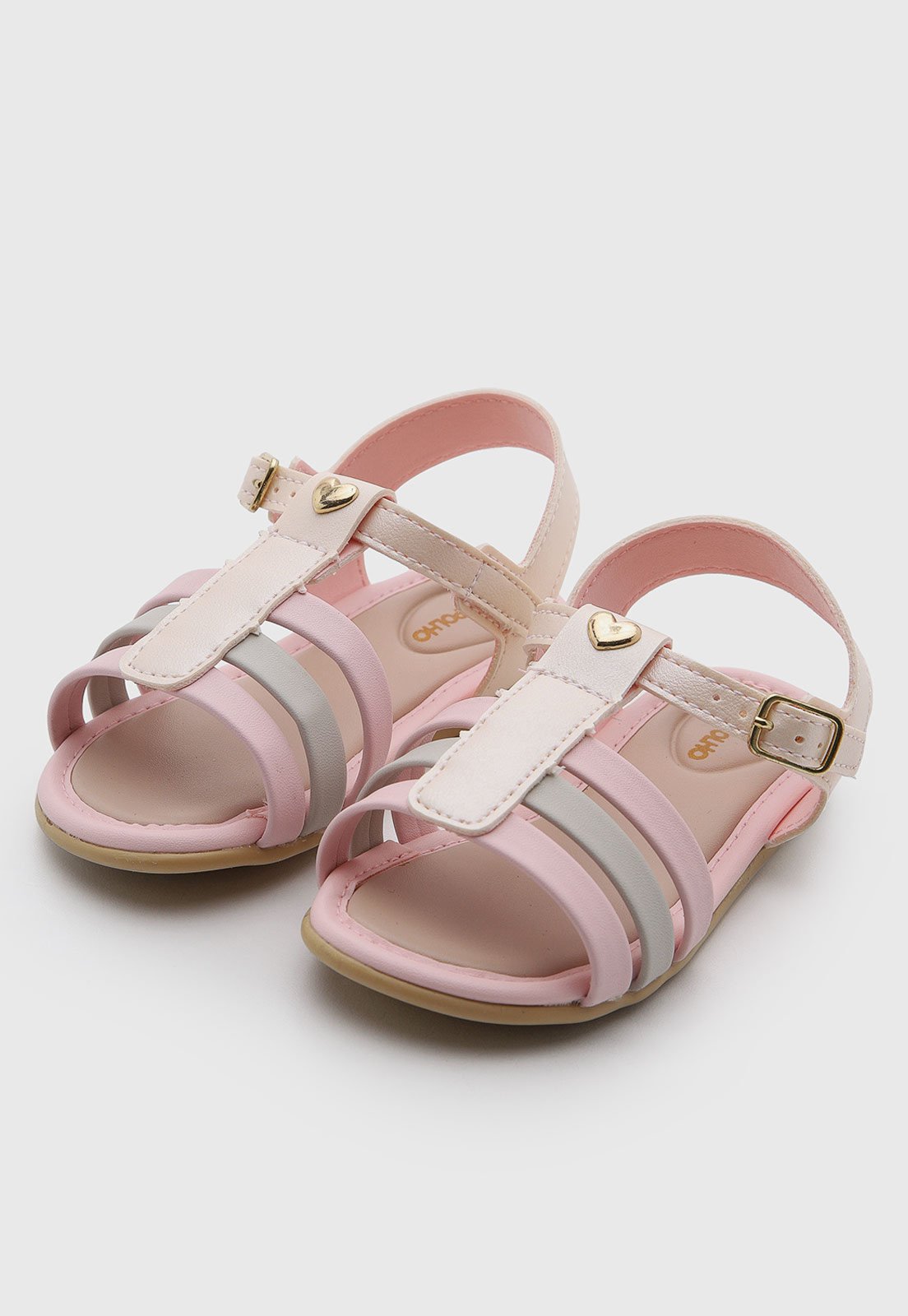 Infantil - Sandália Pimpolho Tiras Color Rosa