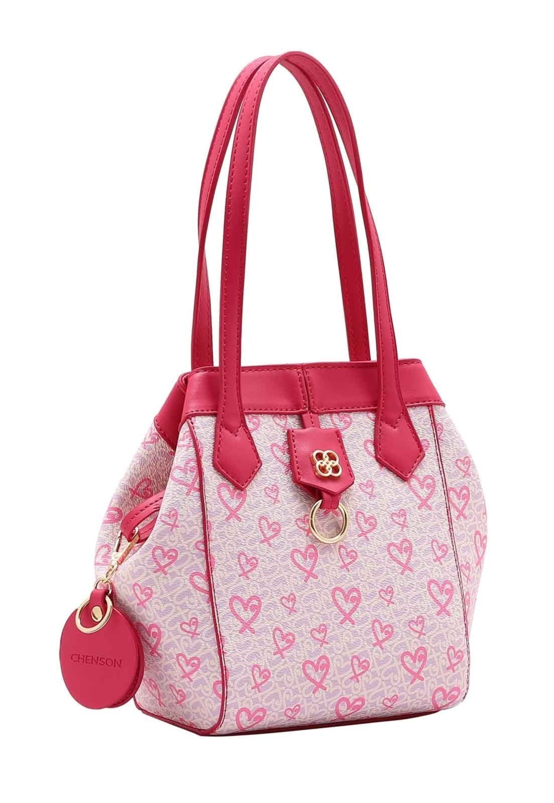 Bolsa Feminina Chenson Original Little Heart Ombro Rosa 3484962
