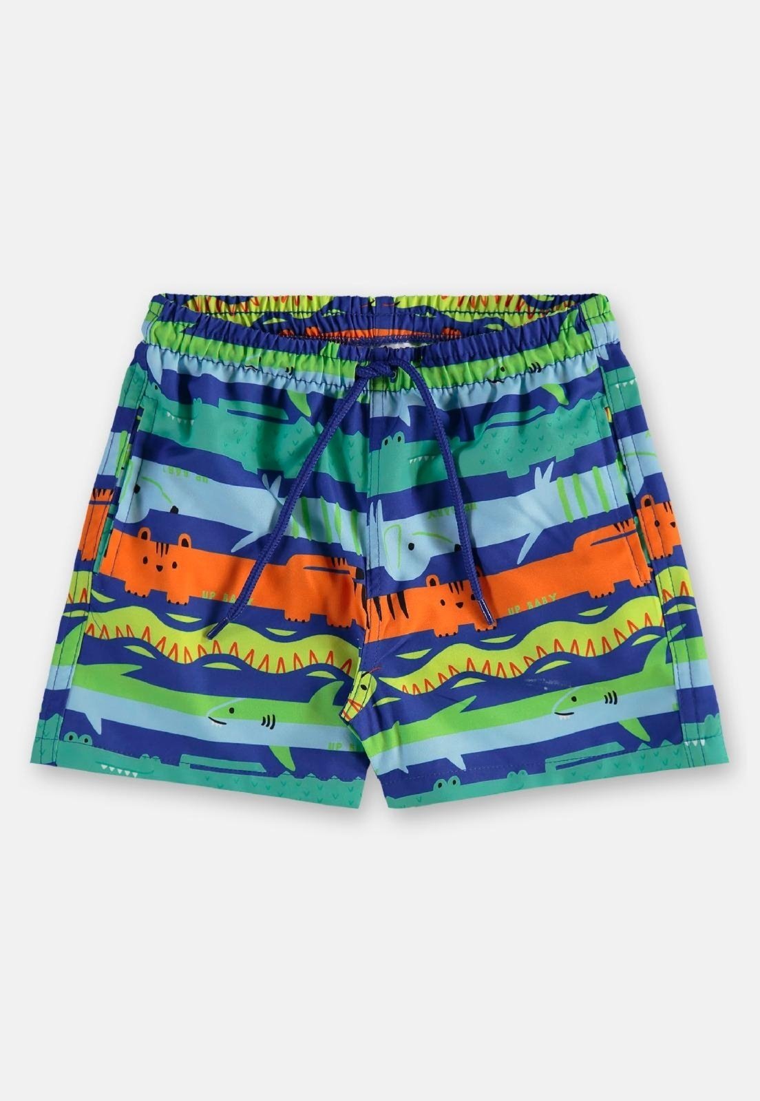 Vista 2 Infantil - Short Praia Microfibra Forrada Up Baby estampado Up Baby estampado