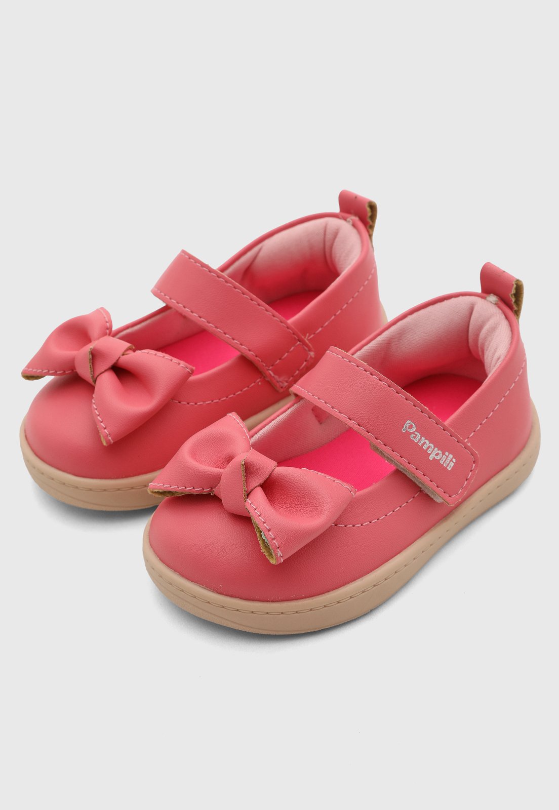 Infantil - Sapatilha Pampili Laço Rosa