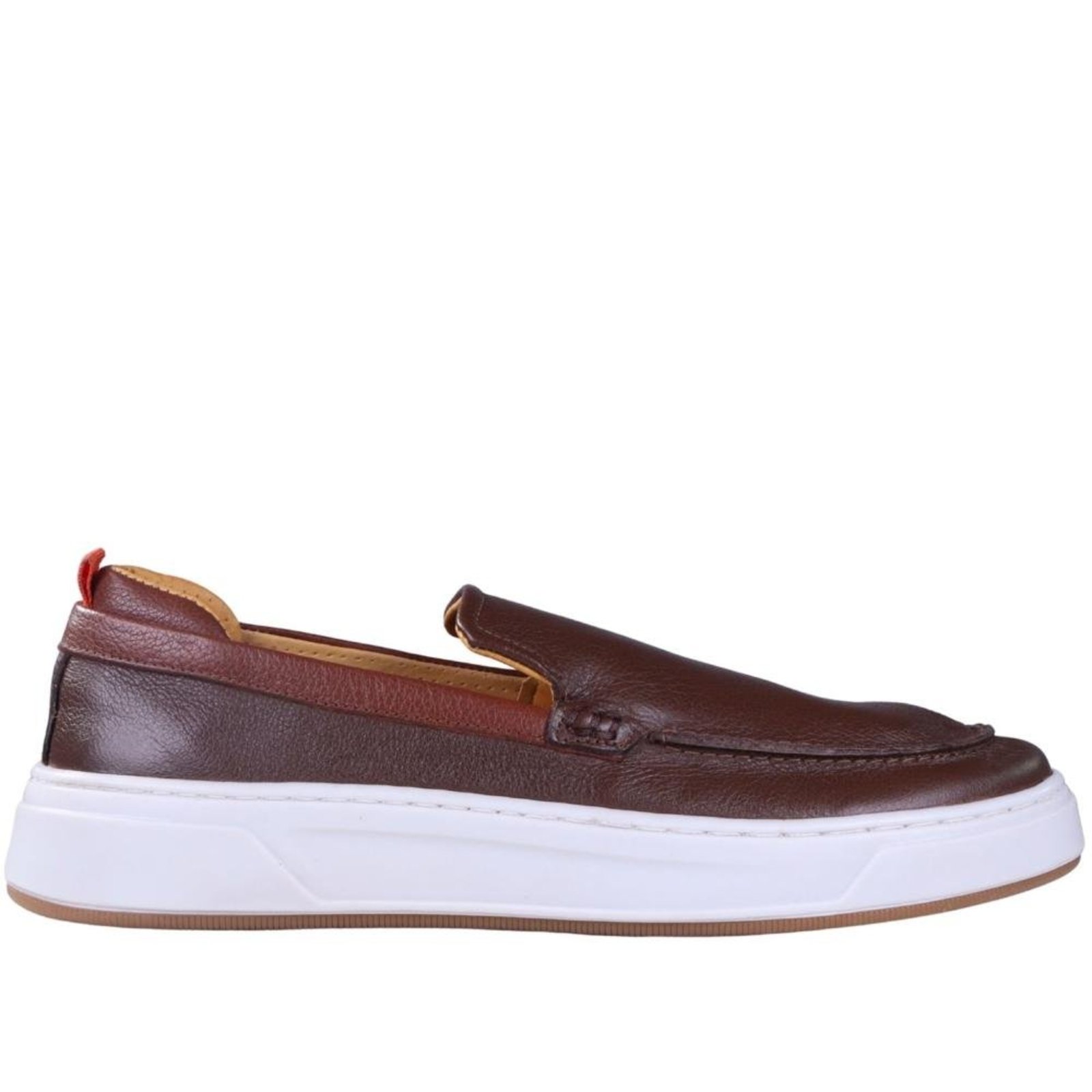 Sapatênis Masculino em Couro Zariff Mrk003fc Marrom Incolor