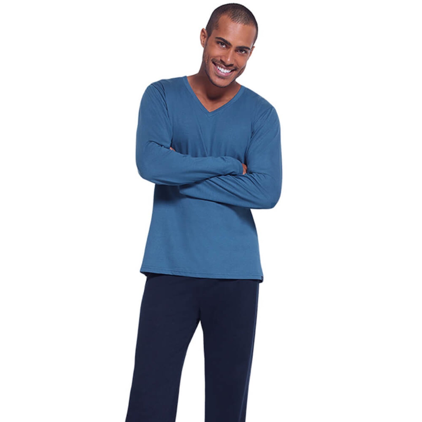 Pijama Masculino Longo Lupo 28011-001 100% Algodão