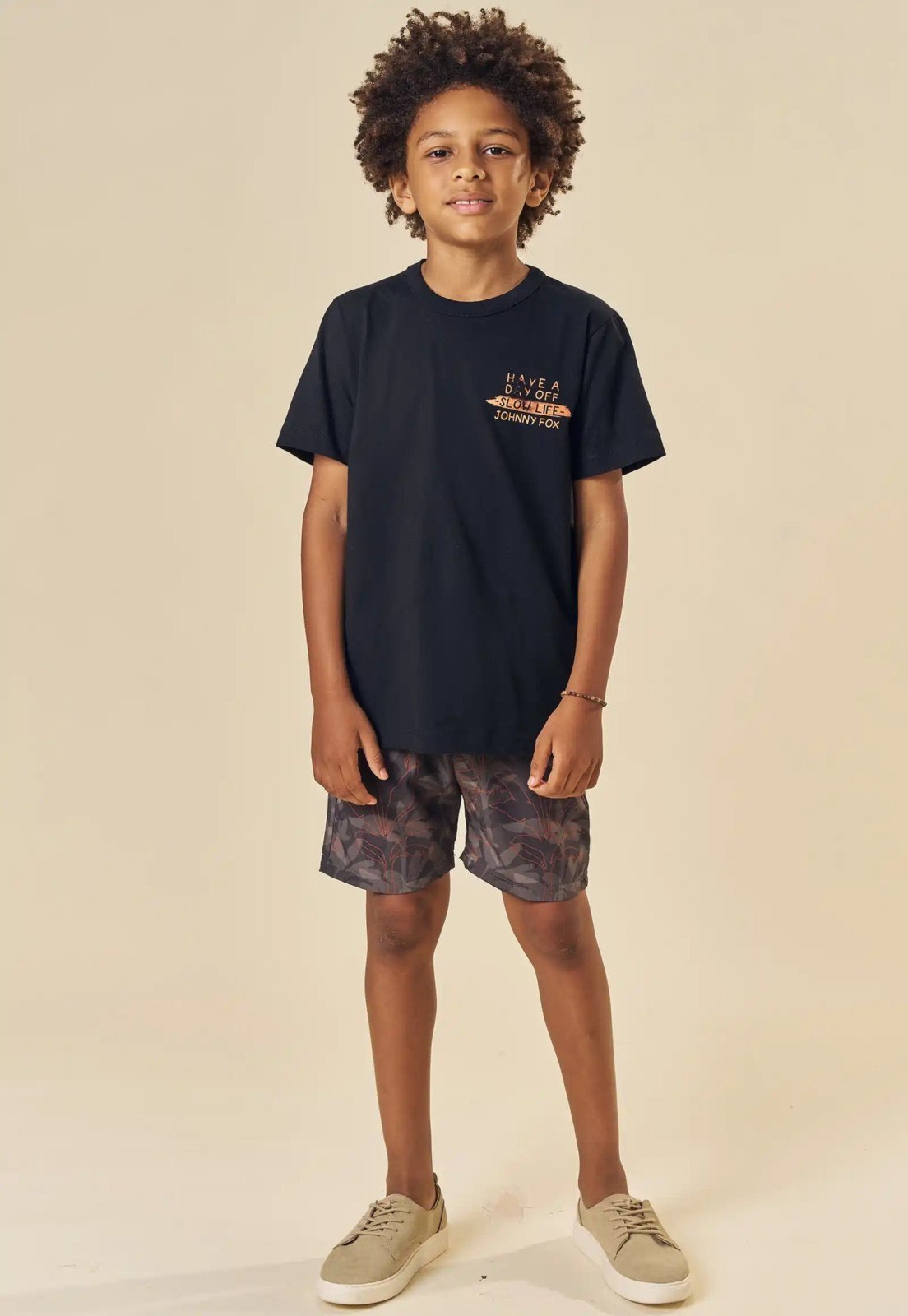 Vista 2 Infantil - Conjunto Menino Bermuda Estampada Johnny Fox 10 unico Johnny Fox unico