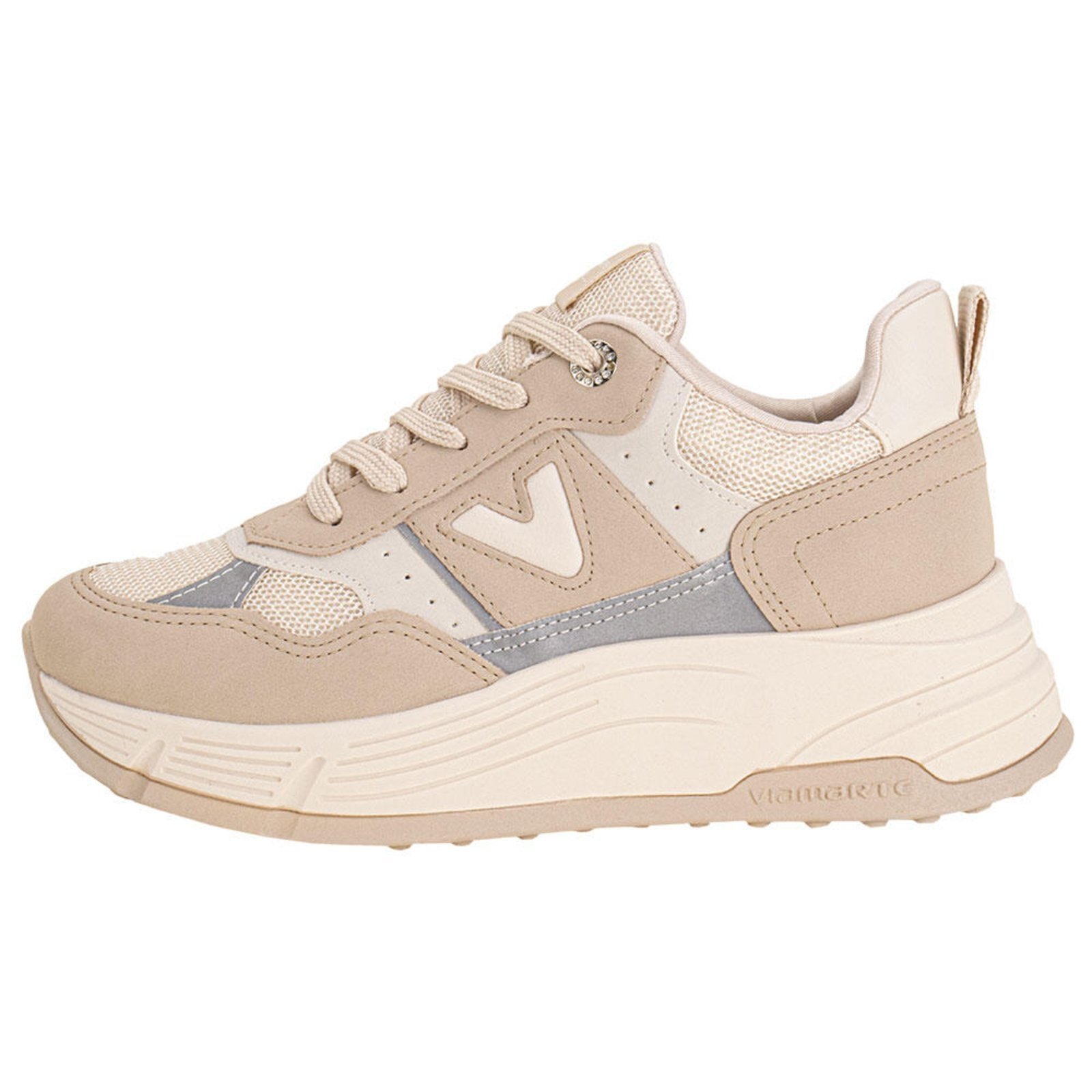 Vista 3 Tênis Feminino Casual Via Marte 229001 5832900 bege VIA MARTE bege