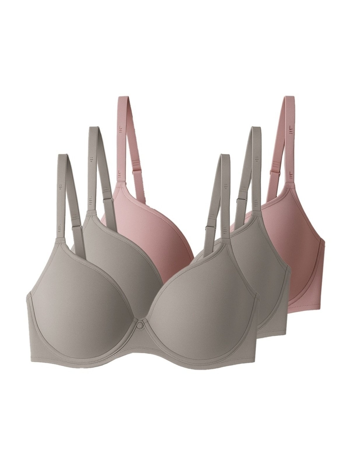 Kit com 3 Sutiãs com Aro e Bojo Liz 51381 Taça D