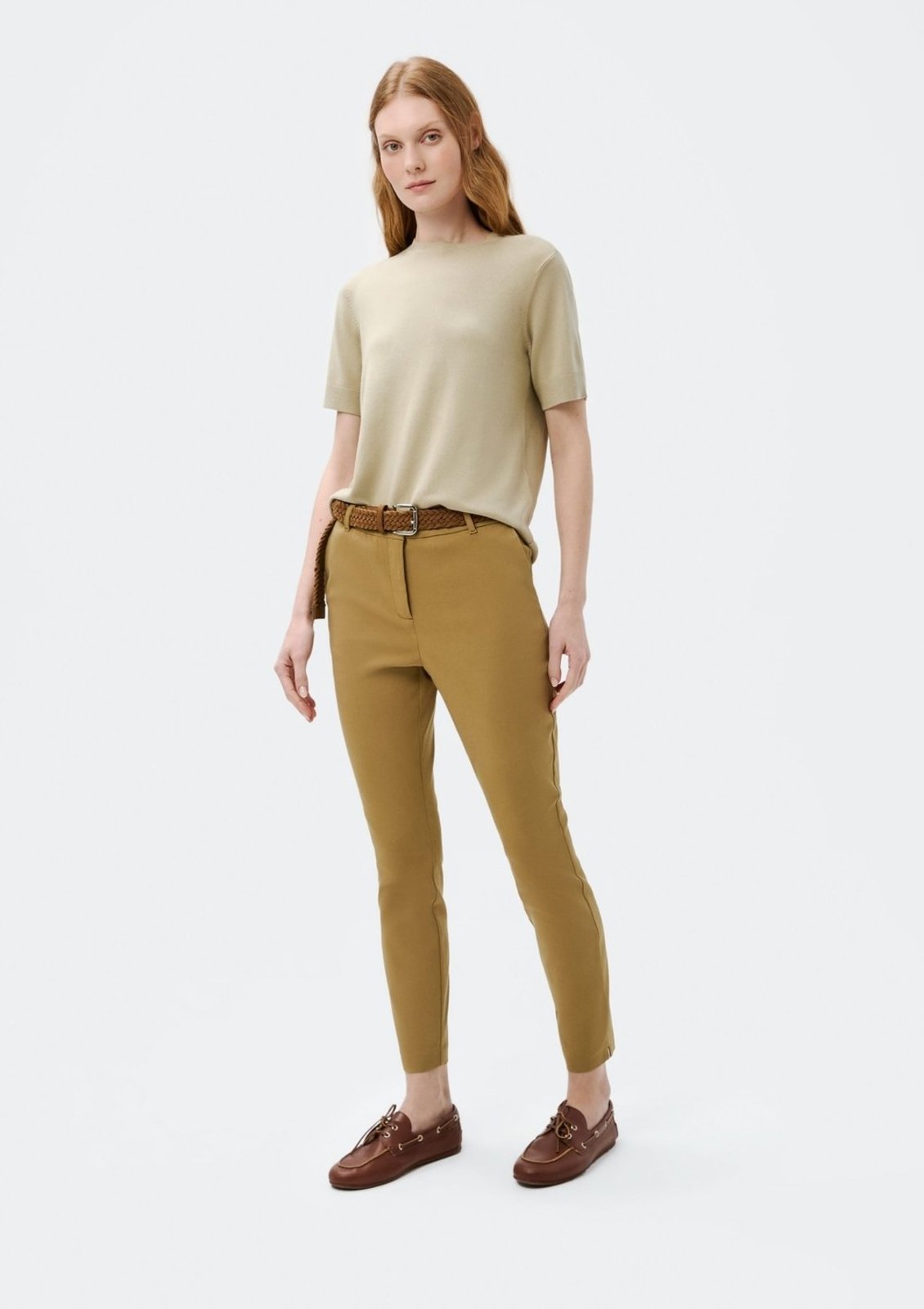 Calça Básica Feminina Cintura Média Alfaiataria Hering
