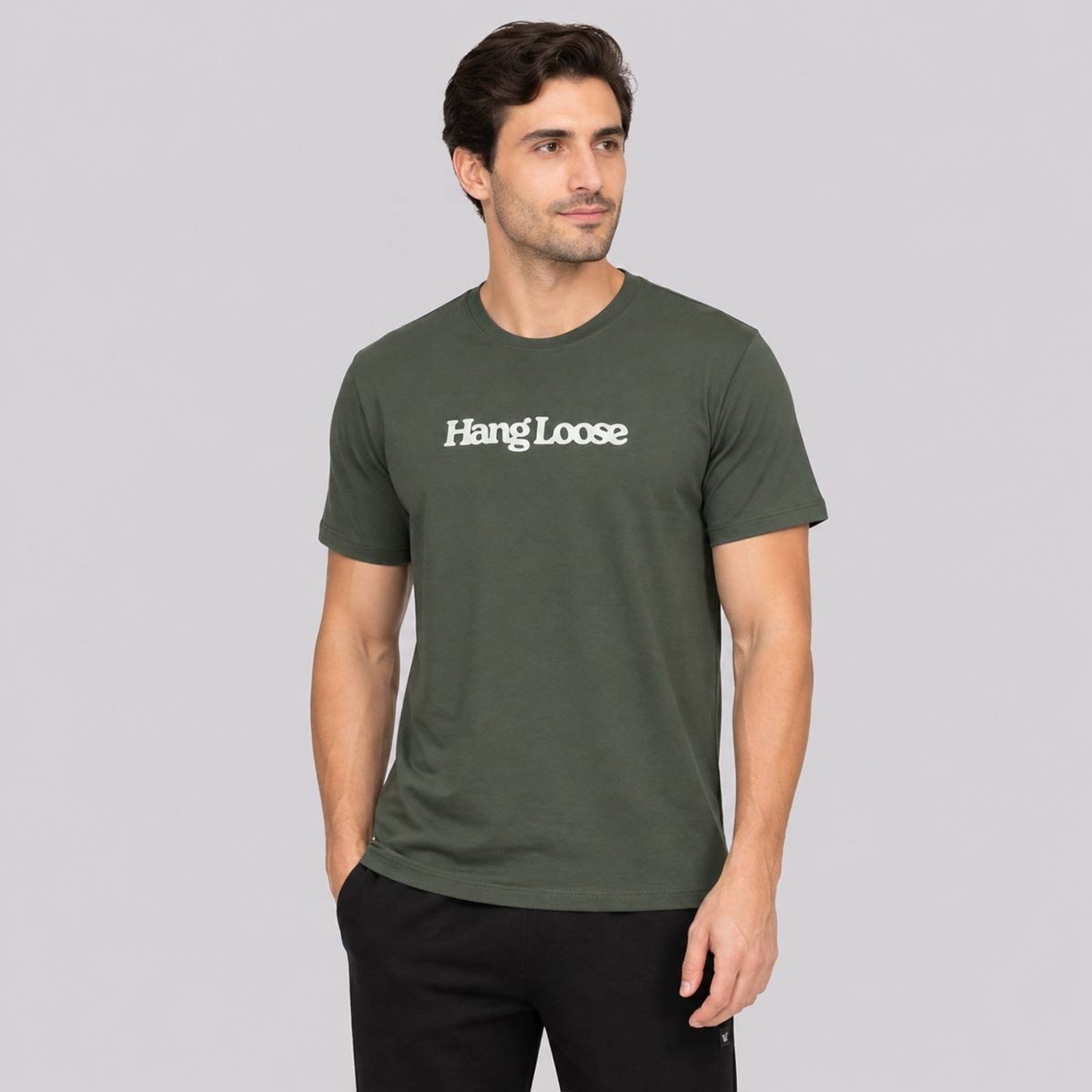 Camiseta Hang Loose Typo Verde